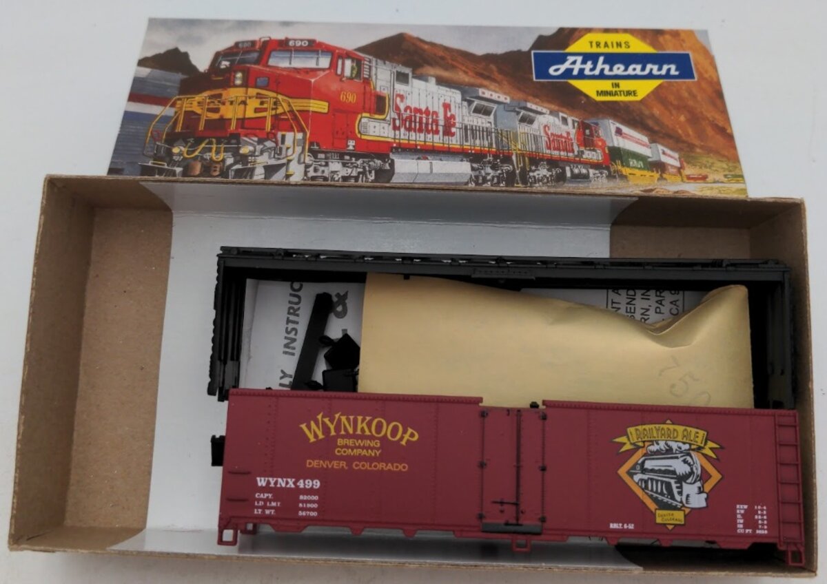 Athearn 499 HO Railyard Ale Wynkoop Brewing Co Beer Reefer # 499 Kit