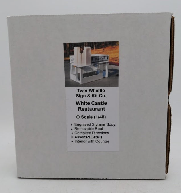 Twin Whistle Sign & Kit Co. 1999 O Scale White Castle Restaurant Building Kit