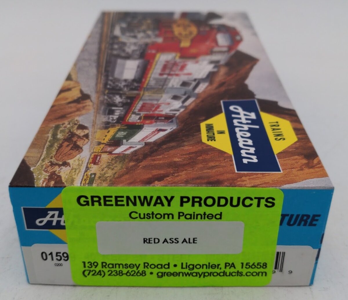 Athearn 01599 HO Red Ass Ale Greenway Custom Painted 40' Reefer Kit