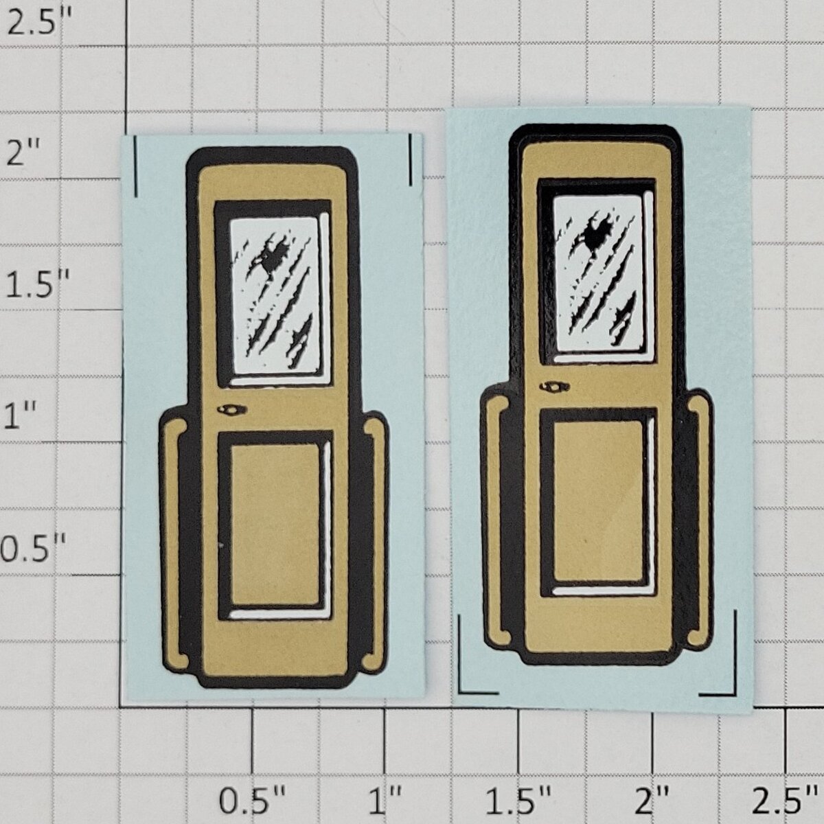 American Flyer 4331-11 Wide Gauge Pullman Door Water Soluble Decal (Set of 2)
