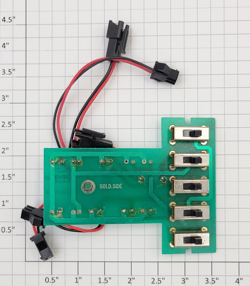 USA Trains 663-X002 F3A Main PCB Circuit Board with Switches and Cables