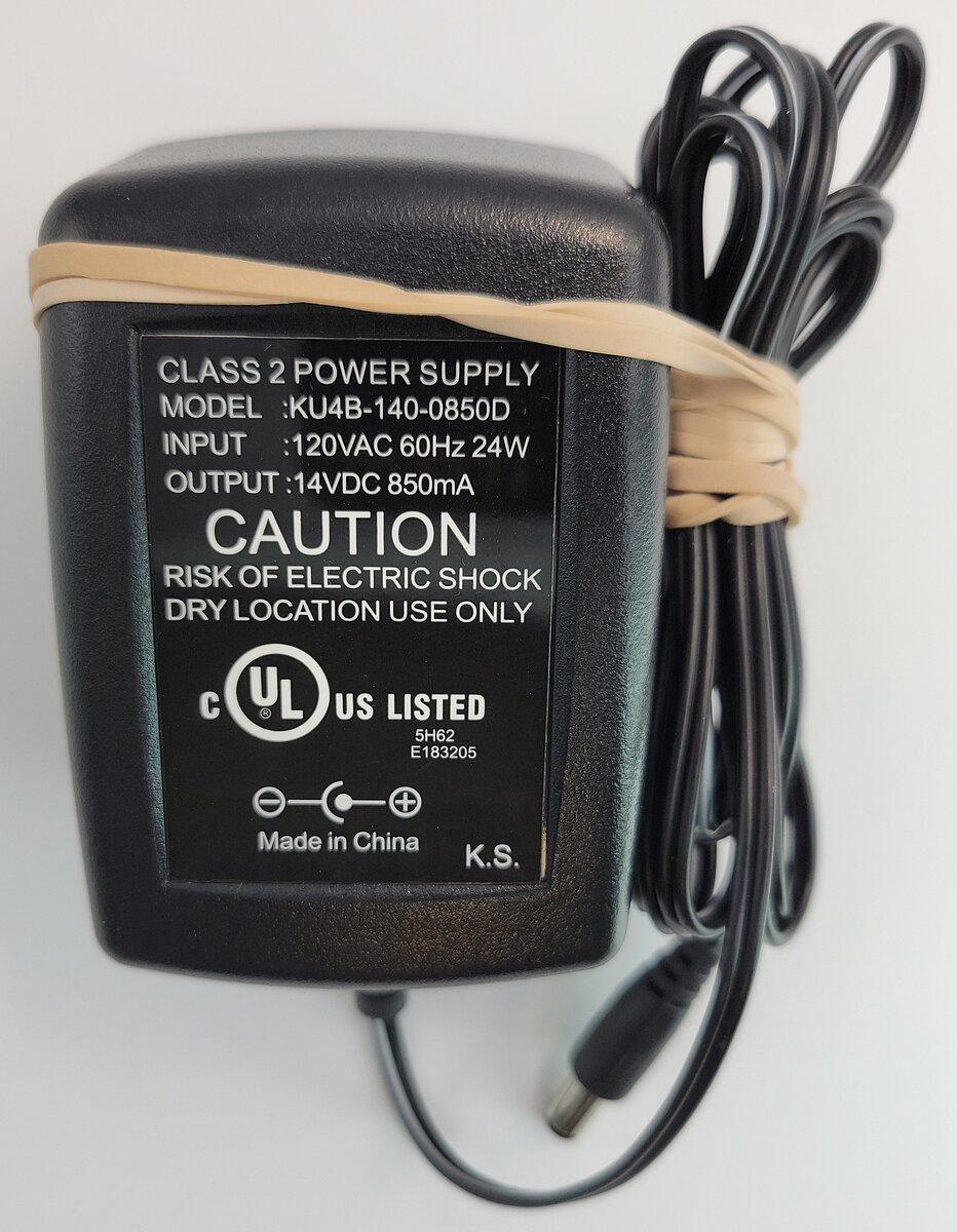 Acme KU4B-140-0850D Class 2-Power Supply Input 120-VAC Output 14-VDC