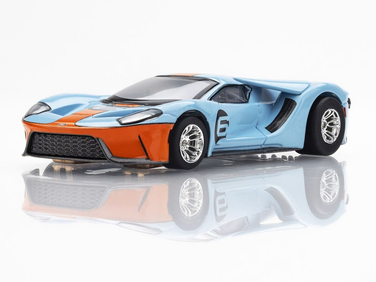 AFX 22052 HO #6 Gulf Ford GT Heritage Slot Car