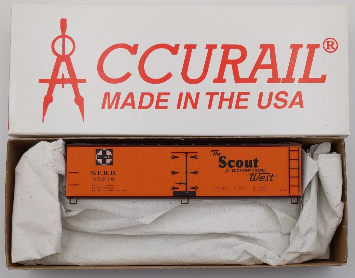 Accurail 4816.1 HO Santa Fe 40' Wood Reefer Kit