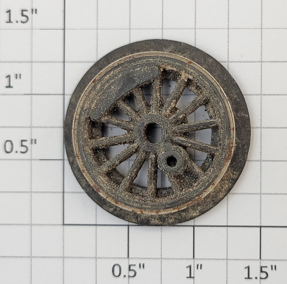 Lionel 227-39 Geared End Wheel with Nickel Rim