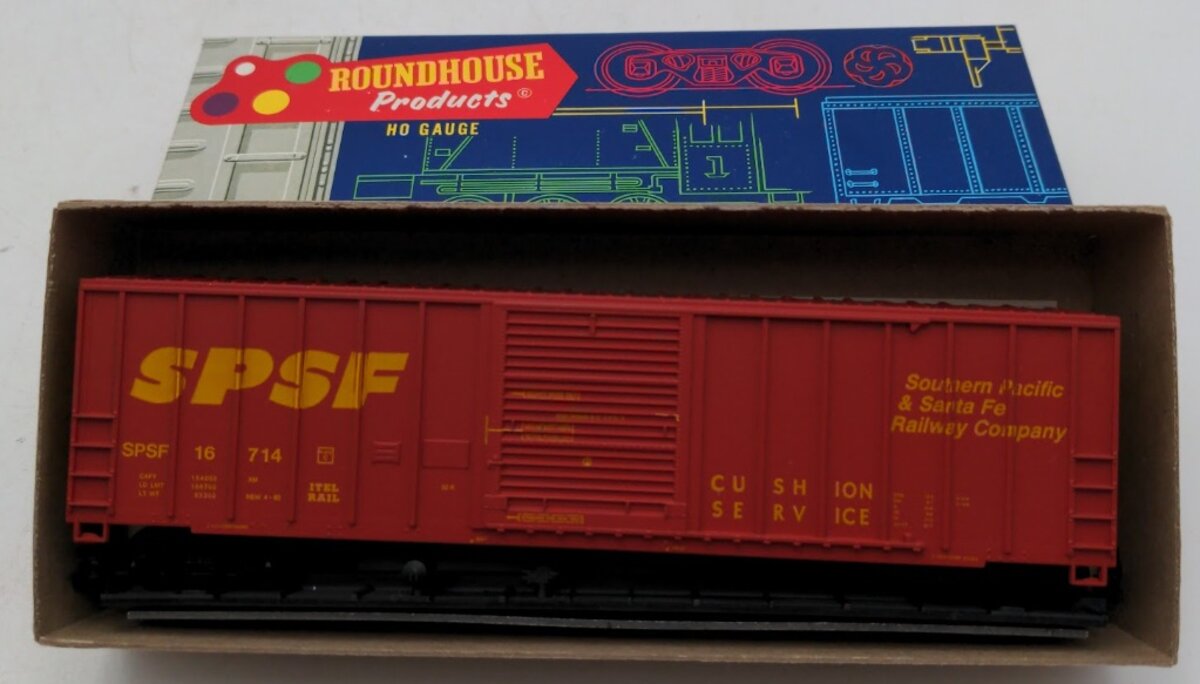 Roundhouse 3205 HO Santa Fe Southern Pacific 50' Single Door Boxcar # 16714 Kit