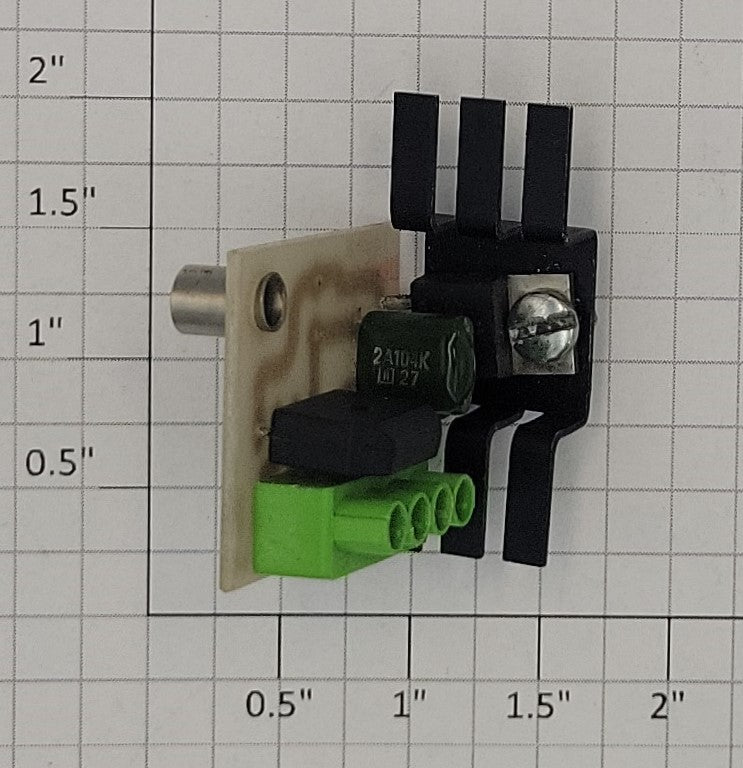 Acme DE-369 Transistor with Heat Sink PCB Circuit Board