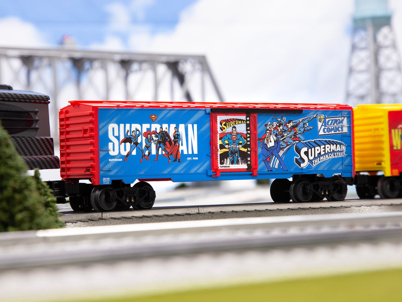 Lionel 2528140 O DC 90th  Superman Boxcar