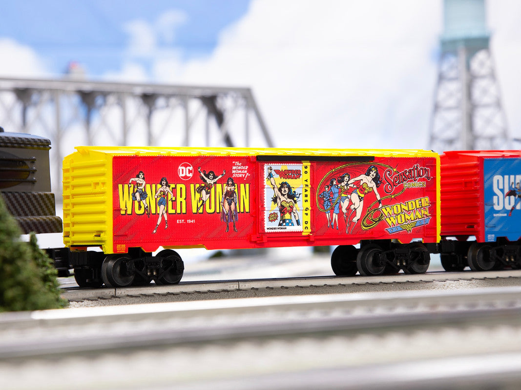 Lionel 2528160 O DC 90th - Wonder Woman Boxcar