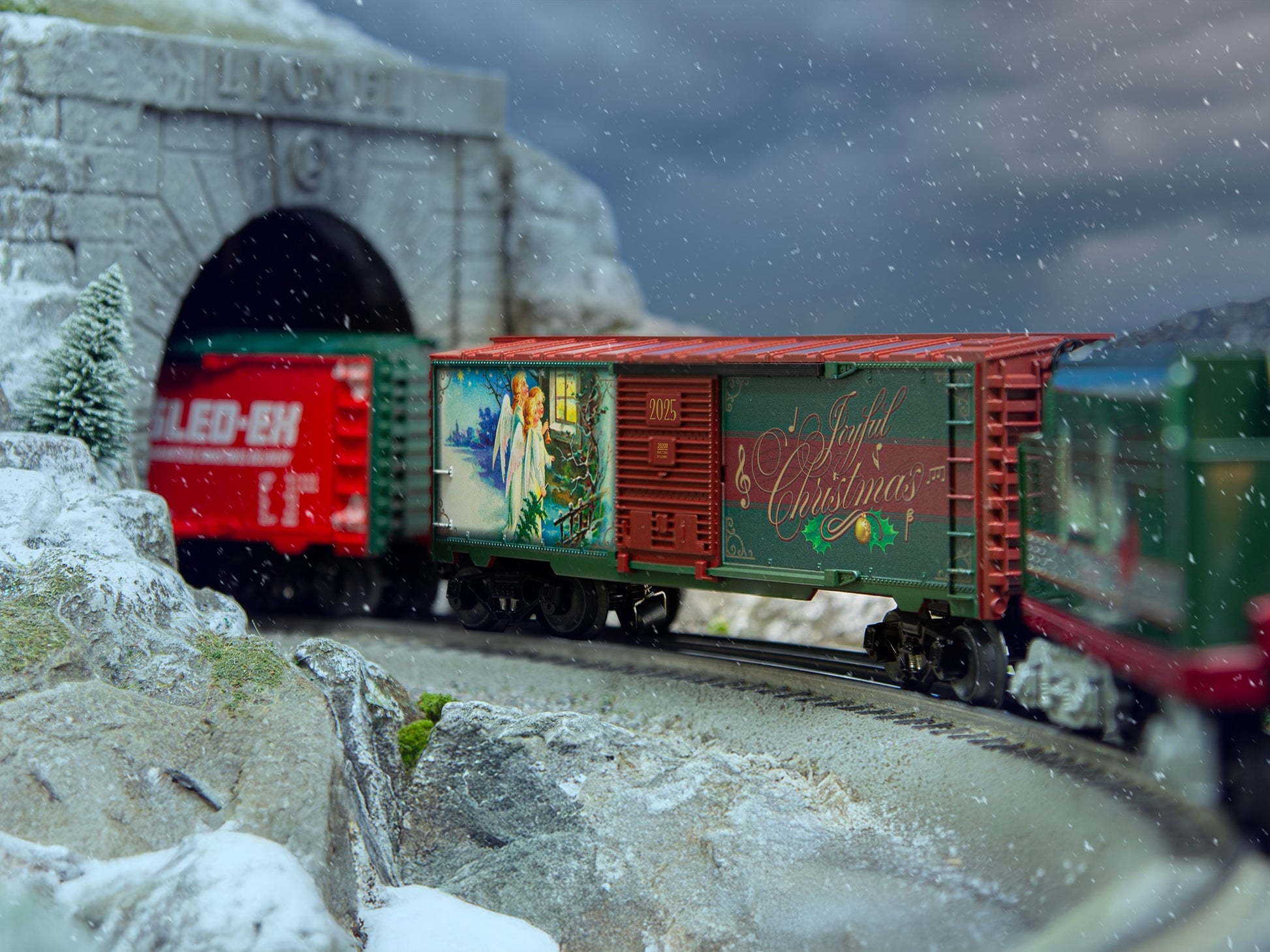 Lionel 2528200 O 2025 Christmas Sound Boxcar