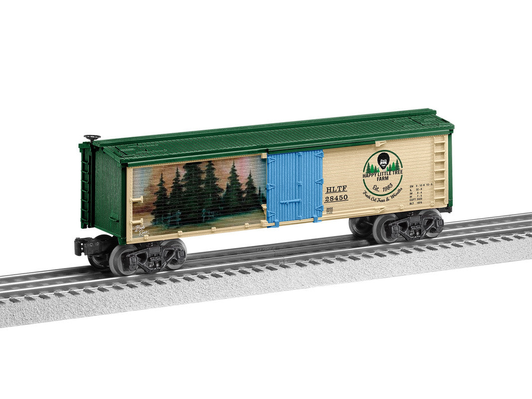 Lionel 2528450 O Bob Ross Happy Little Tree Farm Reefer