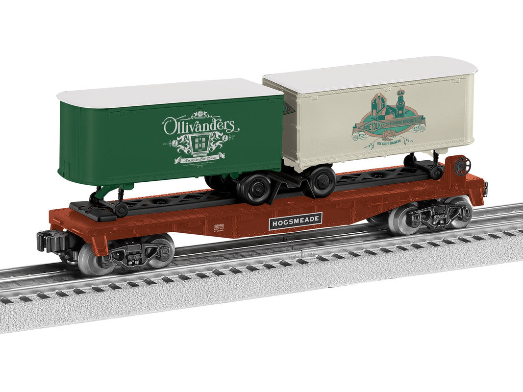 Lionel 2528560 O Harry Potter Hogsmeade Flatcar with Piggyback Trailer