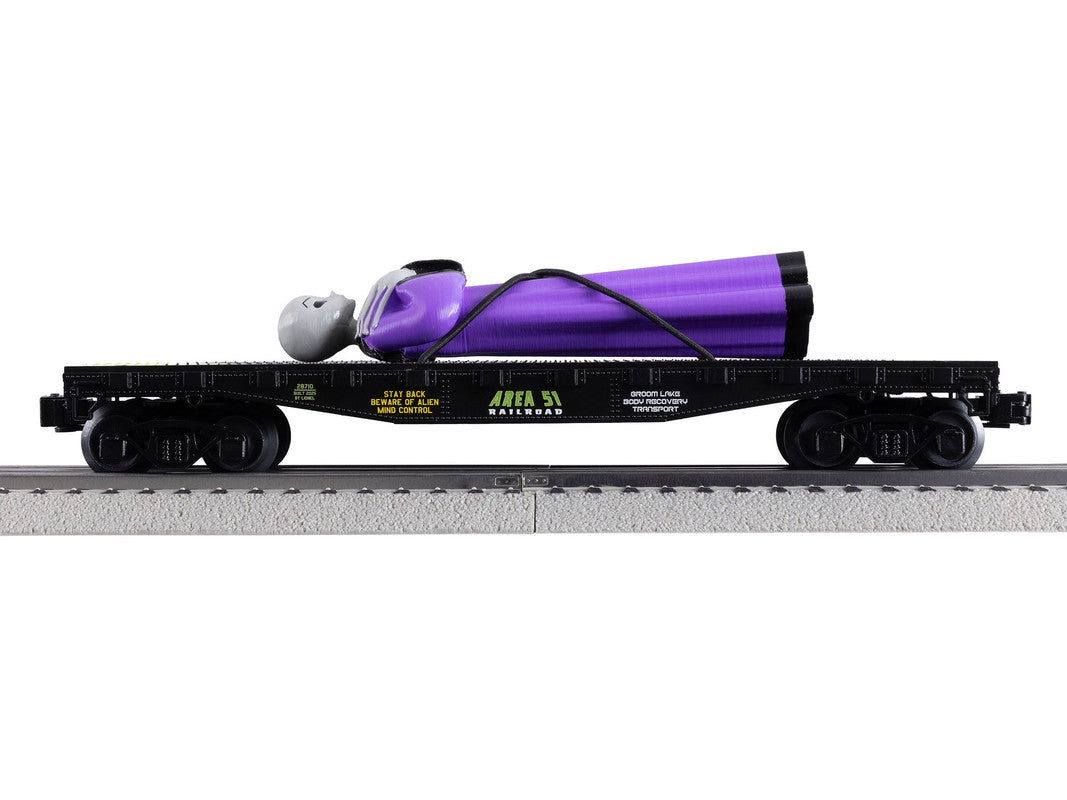 Lionel 2528710 O Take Me To Your Leader Alien Flatcar