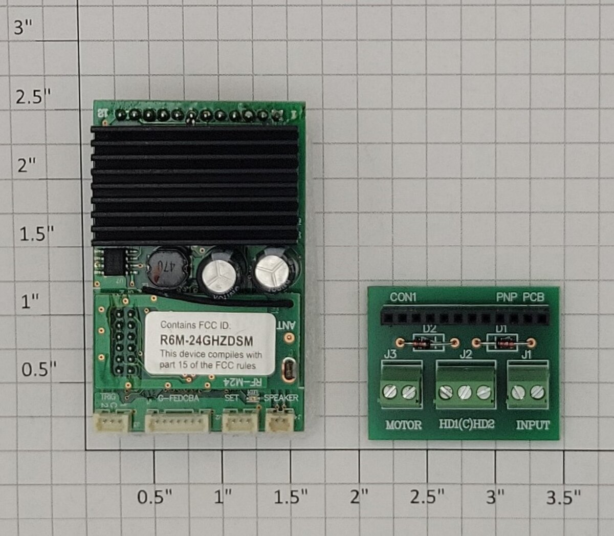 Crest CRE57003SS Revolution Receiver and Motor PCB Circuit Boards
