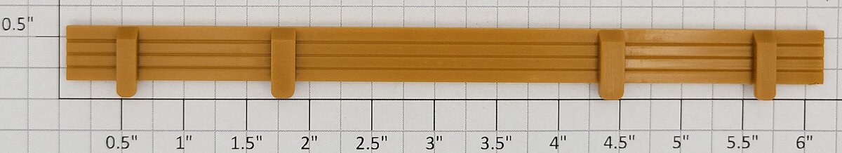 American Flyer 24565-13 Plastic Yellow Blank Cannon Car Fence