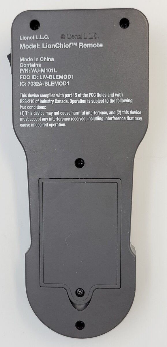 Lionel 2023101-900 General Electric Remote Control #2015