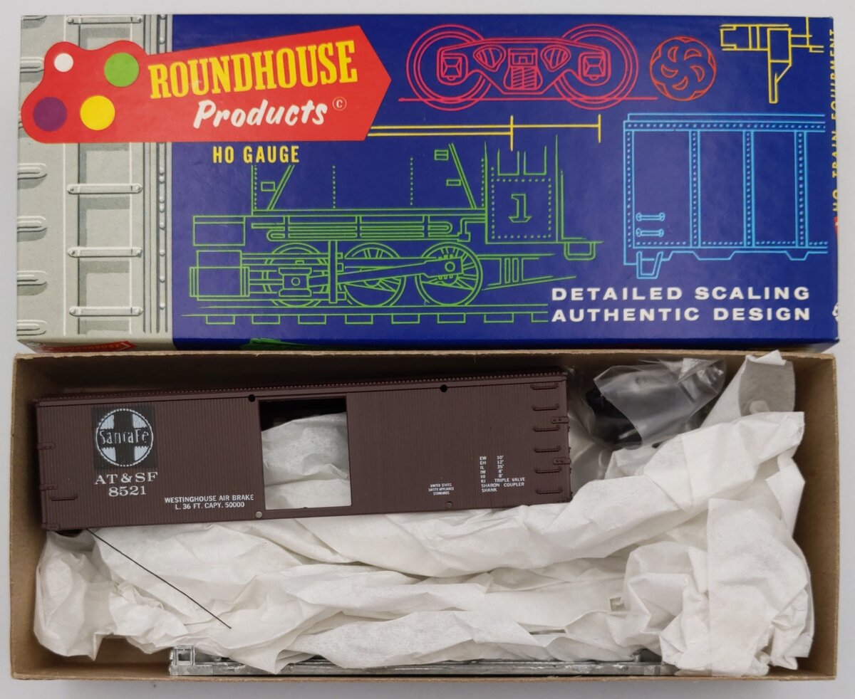 Roundhouse 3062 HO Santa Fe Old Timer Boxcar Kit