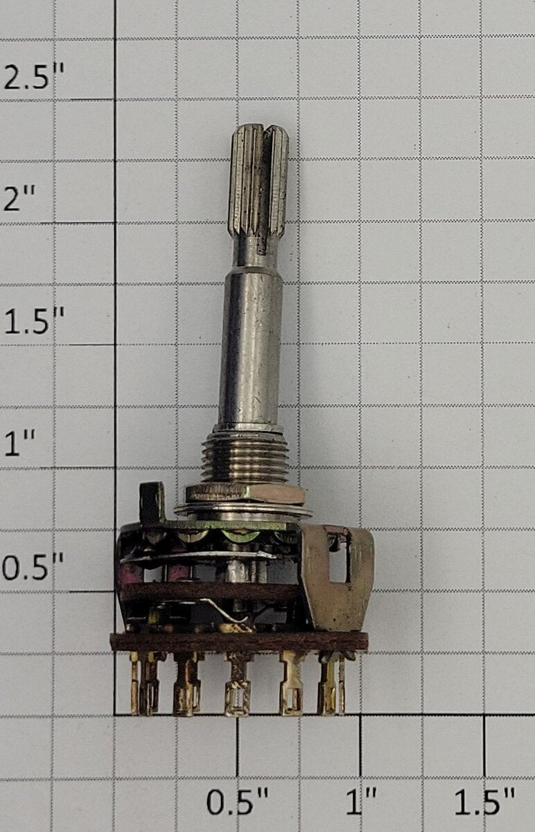 Acme 17-711 2-Position 6-Pole Change -Over 1 Deck Panel Mount Rotary Switch