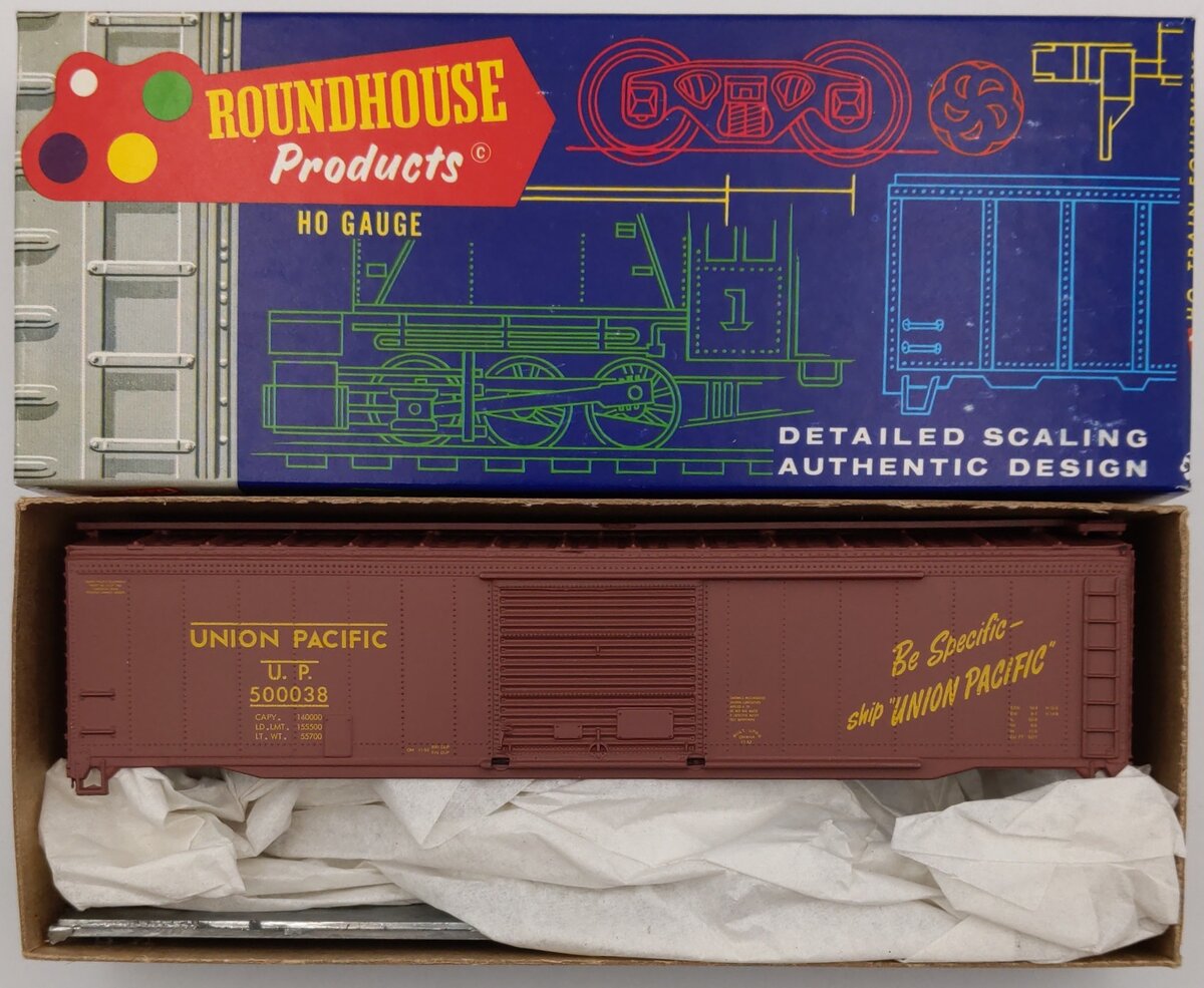 Roundhouse 1211 HO Union Pacific 50' Boxcar Kit