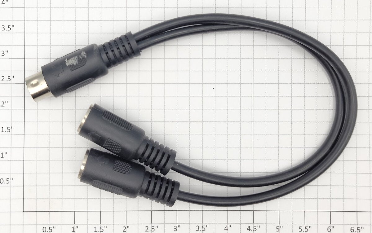 Acme DC-3Z  DC Power 1 Male Plug to 2 Female Jack Cable Splitter 2.1 x 5.5mm