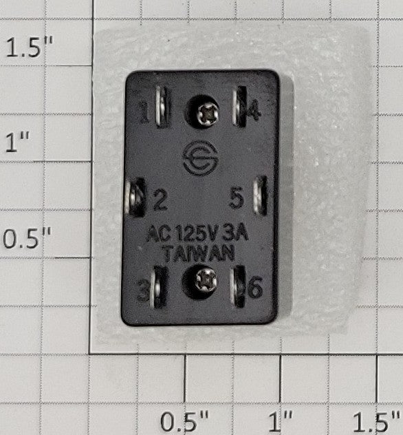 Archer 275-666 D.P.D.T. Toggle Switch Contact Rating 3 Amp 125 VAC