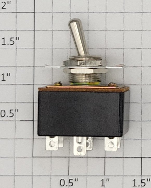 Archer 275-666 D.P.D.T. Toggle Switch Contact Rating 3 Amp 125 VAC