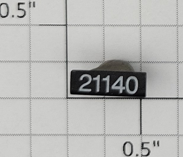 American Flyer 21140 Black Metal Number Board #21140 with White Numbers