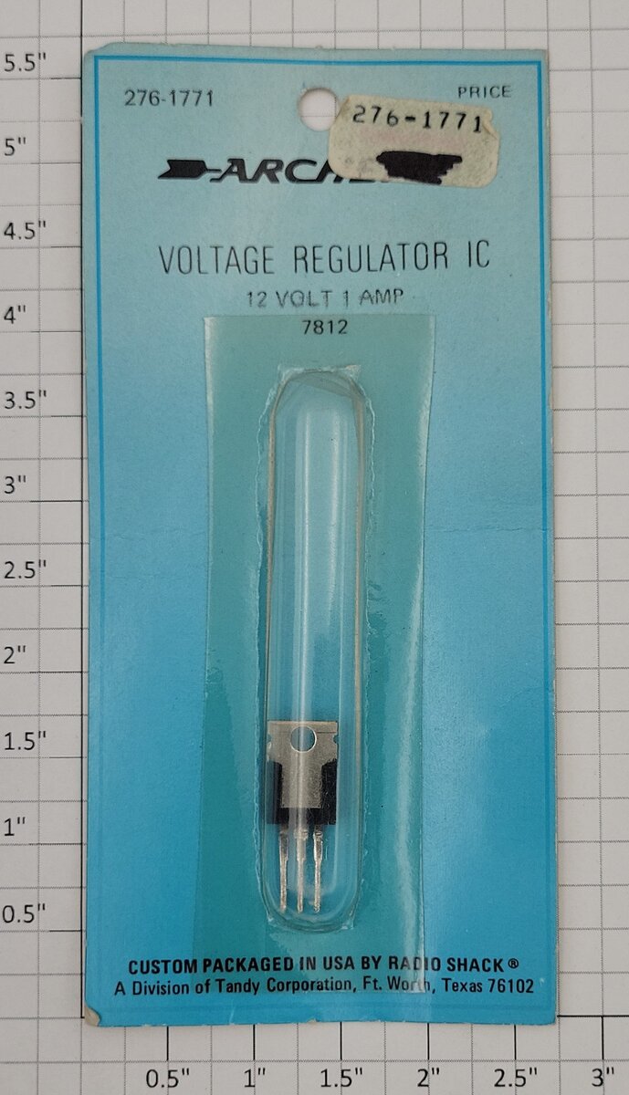 Radio Shack 276-1771 Voltage Regulator IC 12Volt 1AMP