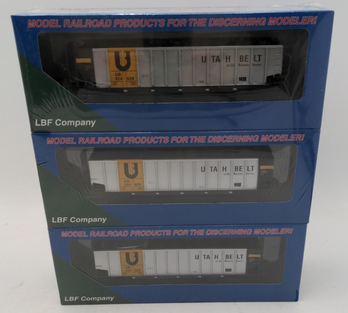 LBF 9001 HO Utah Belt Railway Hopper/Gondola Privatization Exclusive (Set of 6)