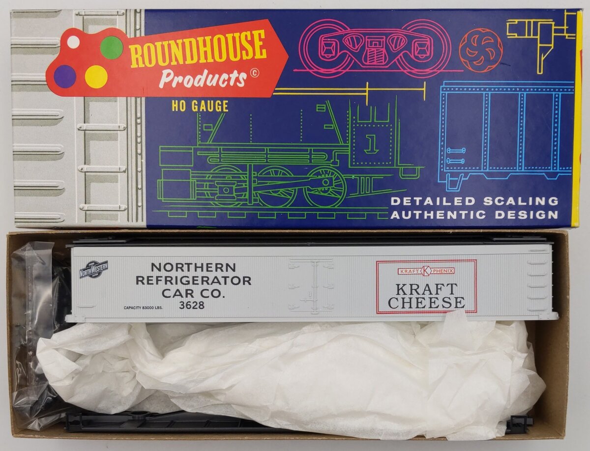 Roundhouse 7824 HO Northern Refrig Kraft Cheese 50' Exp Reefer Kit