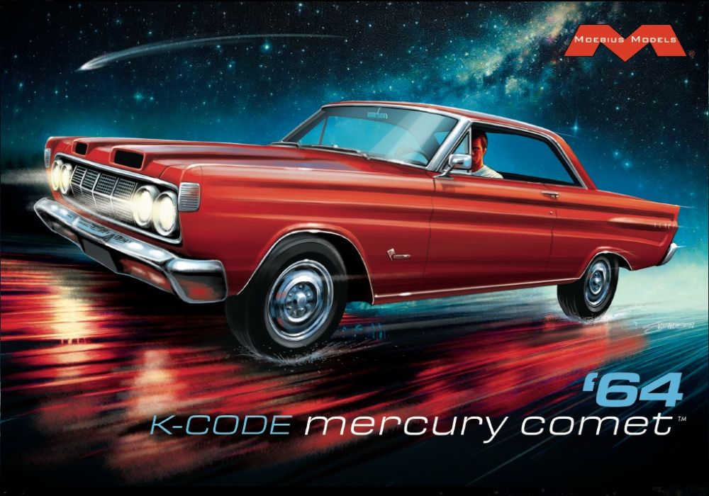 Moebius Models 2750 1:25 K-Code '64 Mercury Comet Car Plastic Model Kit
