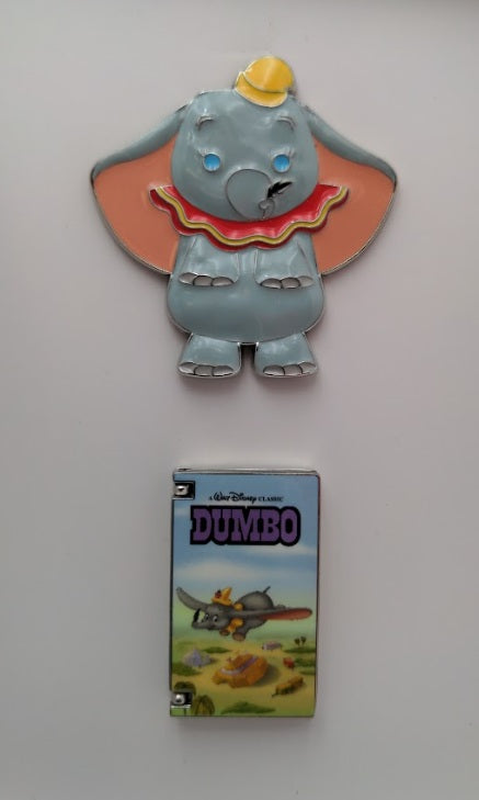 Disney 21032 Box Disney Parks Dumbo VHS Pin (Set of 2)