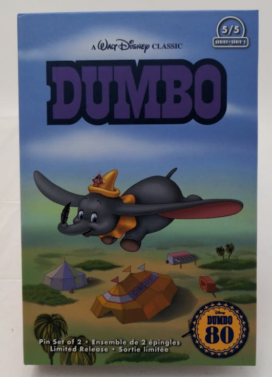 Disney 21032 Box Disney Parks Dumbo VHS Pin (Set of 2)