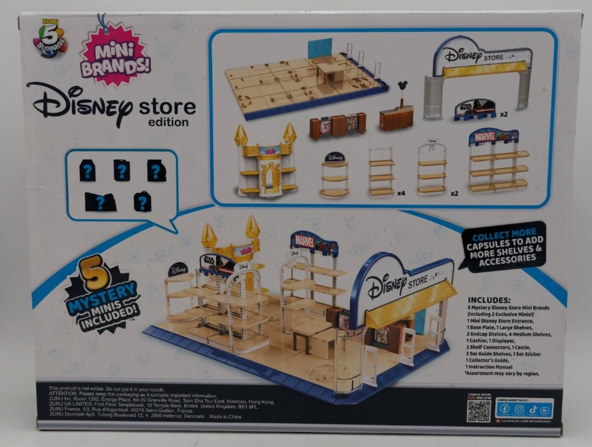 Disney 77267 By Zuru Mini Disney Store W/5 Minis to Unbox & 2 Exclusive Minis