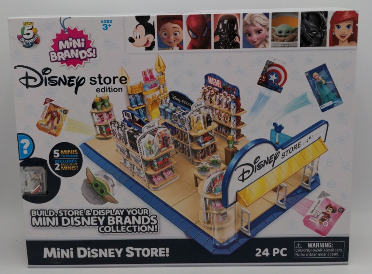 Disney 77267 By Zuru Mini Disney Store W/5 Minis to Unbox & 2 Exclusive Minis