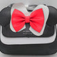 Disney 26144 By Loungefly Minnie Mouse Crossbody Bag W/Ears & Bow Black / Red