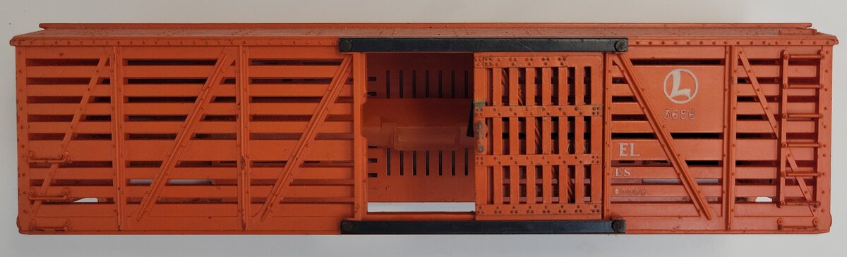 Lionel 3656-29 Orange Cattle Car Body Shell
