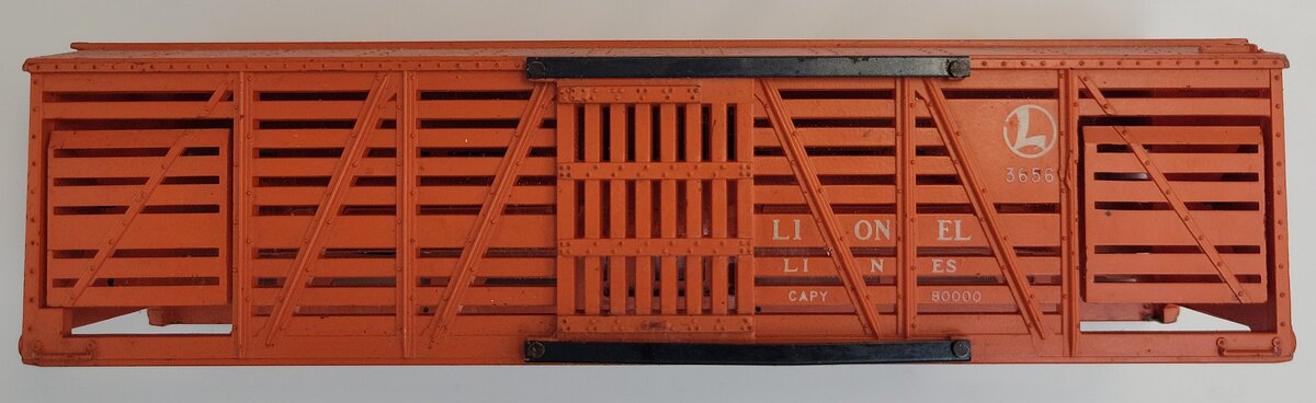 Lionel 3656-29 Orange Cattle Car Body Shell