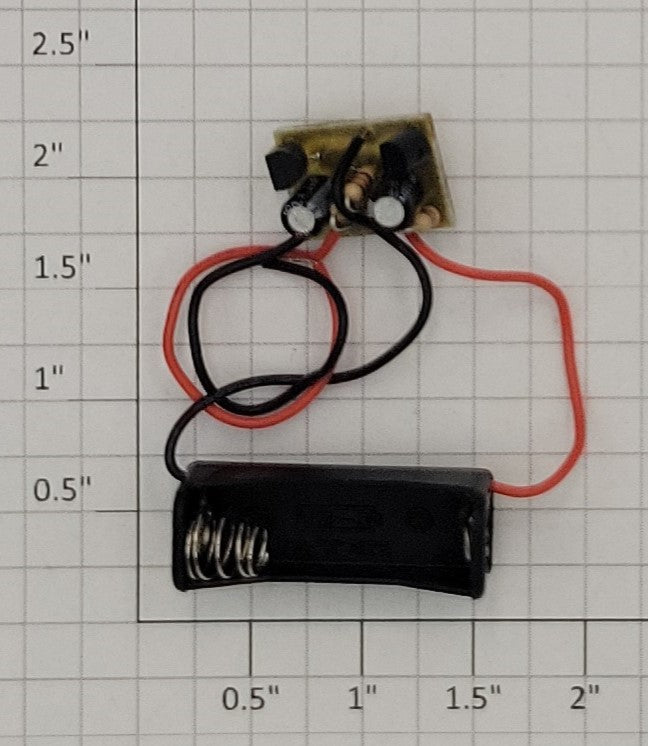 Acme 0922-10 UM-5 Battery Holder and DC Voltage Regulator PCB Circuit Board