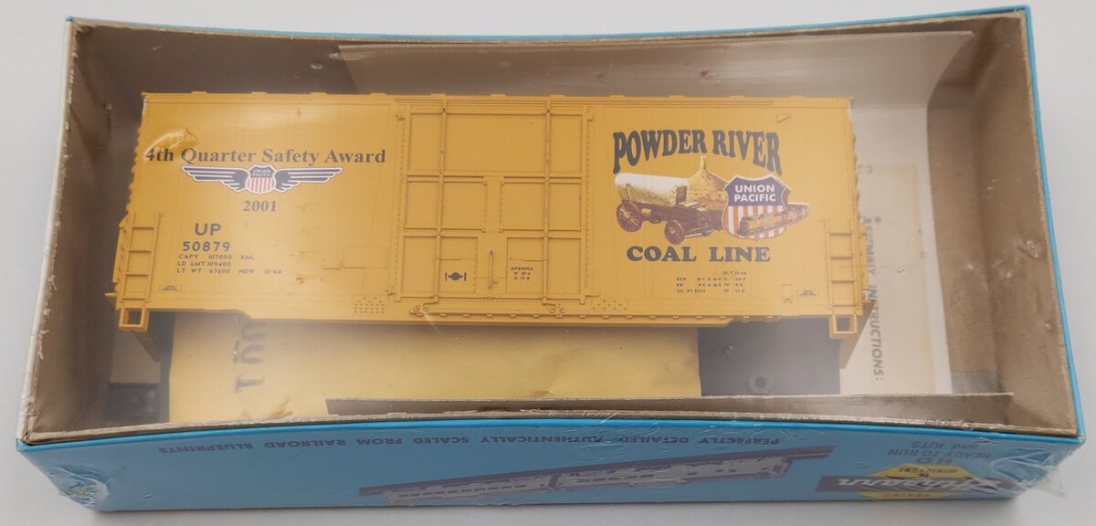 Athearn 2001 HO Union Pacific "2001" Powder River Coal Line Boxcar Kit