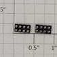 Acme 0922-24 Two 8-Pin Male / Female PCB Circuit Board (Bag of 2)