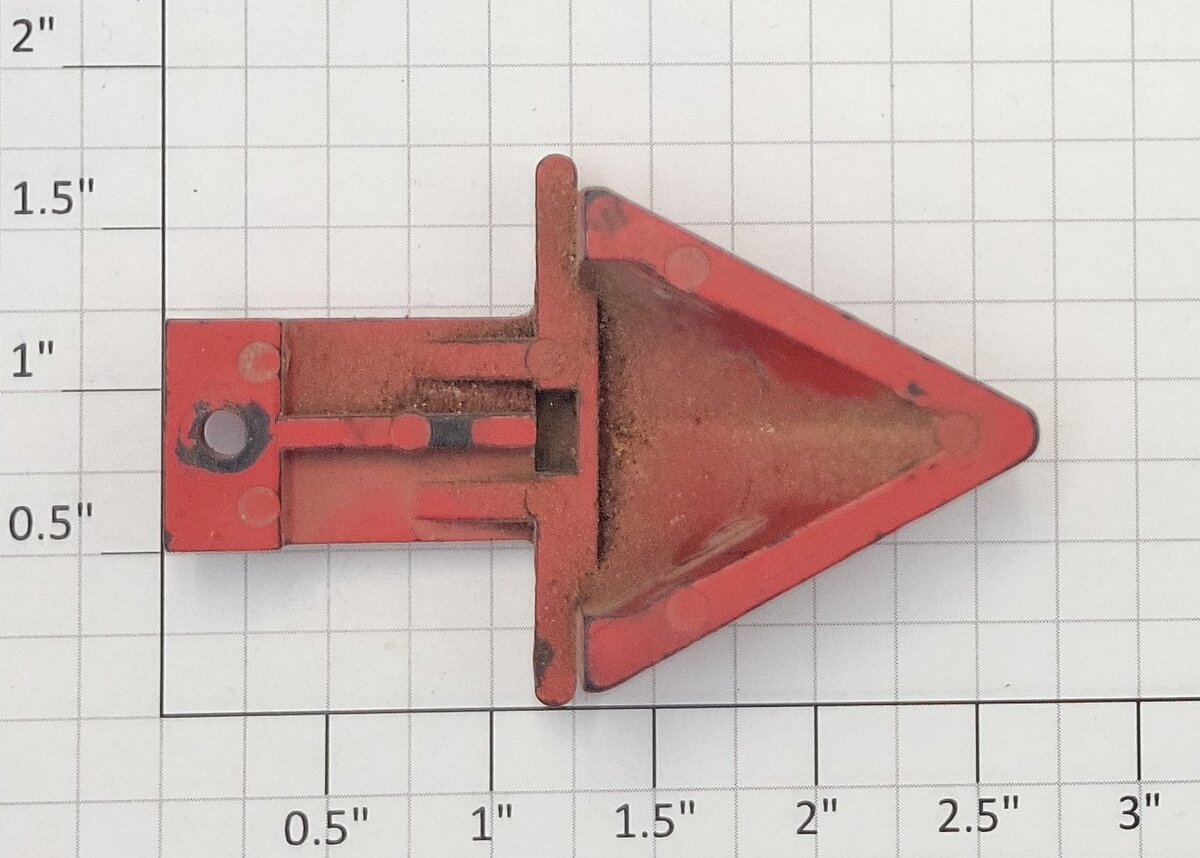 American Flyer PA15C582 S Scale Red Plastic Cowcatcher