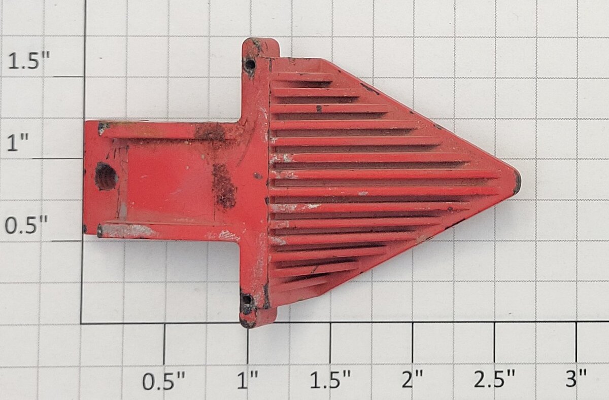 American Flyer PA15C582 S Scale Red Plastic Cowcatcher