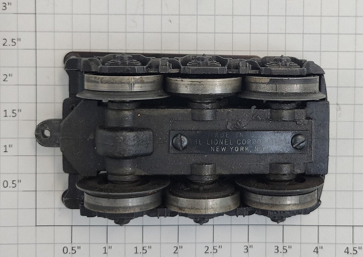 Lionel 2332-57 Non-Powered Dummy Truck Assembly with Mounting Plate