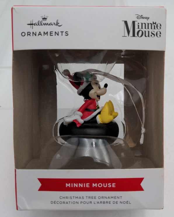 Hallmark 0323 Minnie Mouse on Tube Christmas Tree Ornament