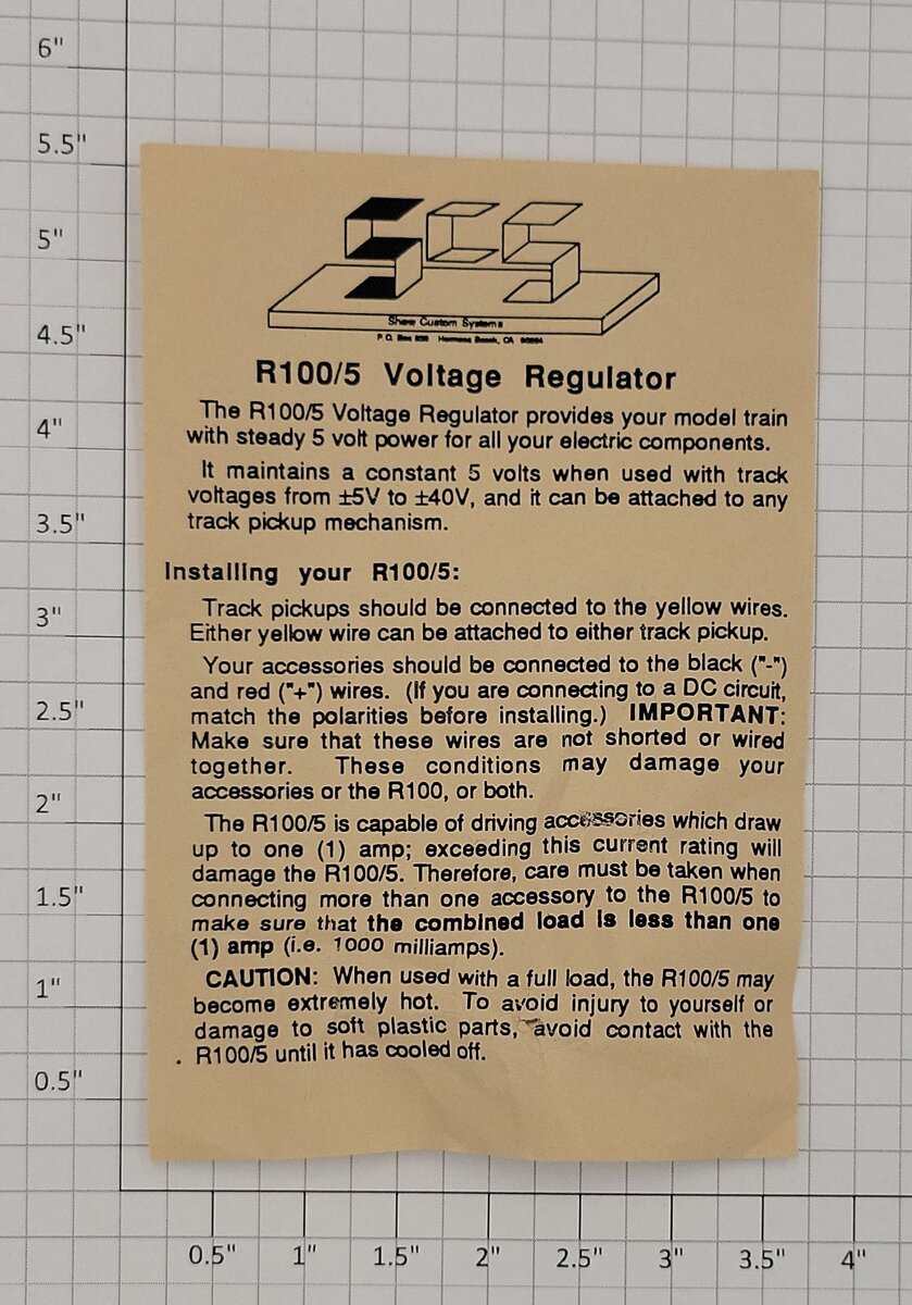 Shaw Custom Systems R100/5 Voltage Regulator PCB Circuit Board