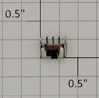 Acme 0924-1 Black SPDT Micro Miniature Slide Switch, Side Mount
