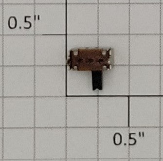 Acme 0924-1 Black SPDT Micro Miniature Slide Switch, Side Mount