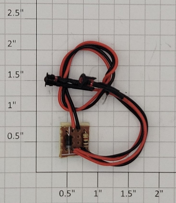 Acme 0908-1 Twin Red LED Lights with PCB Circuit Board - Wired