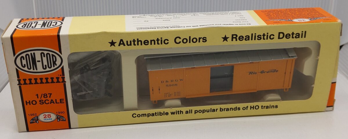 Con-Cor 0001-520101 HO Scale Denver and Rio Grande Old Time Produce Boxcar